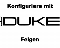 Hinterrad mit DUKE Felgen (alle Grössen)