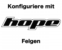 Hinterrad mit Hope Felge