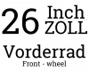 Vorderrad 26 Zoll Singlespeed